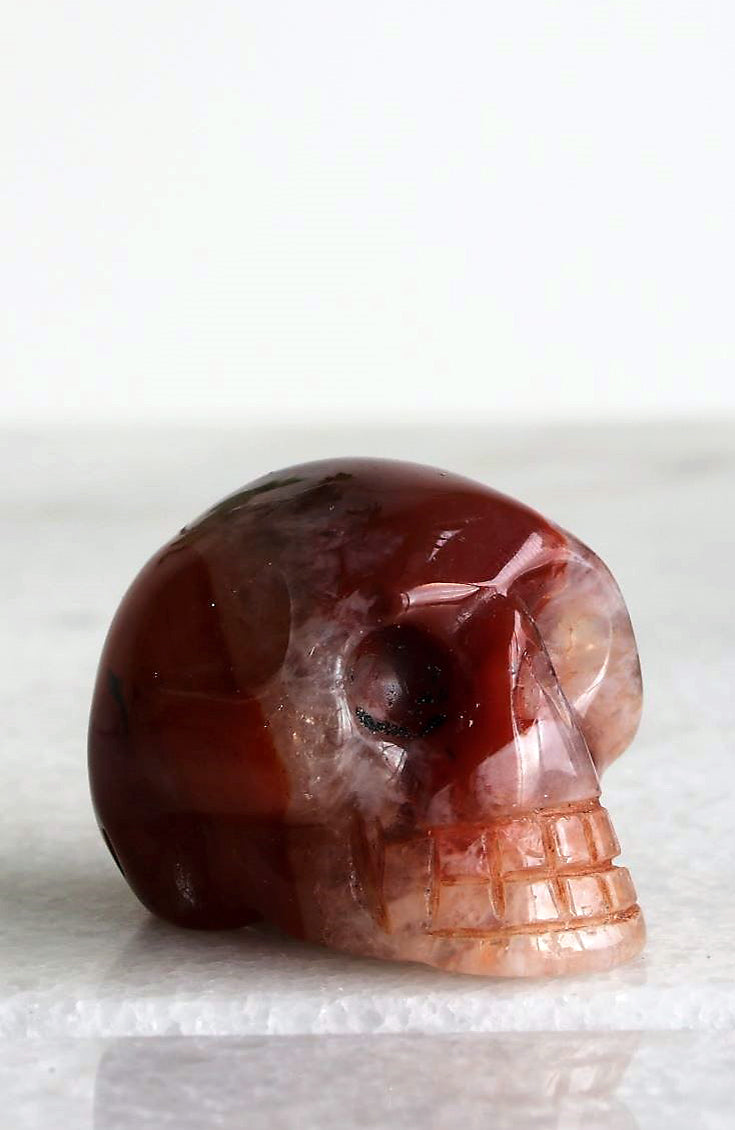 Carnelian Skull